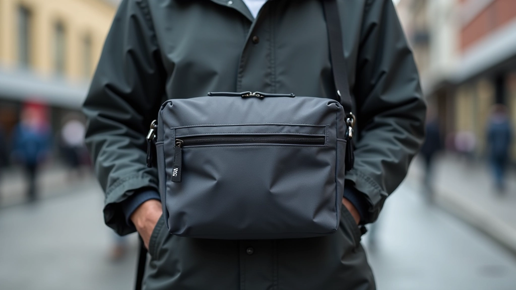 Commuter Crossbody in slate grey ballistic nylon